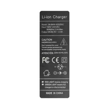 Chargeur Trottinette Electrique Compatible Xiaomi Ninebot JN-84W-420200 42V 2A 84W (T-1E) CE FCC