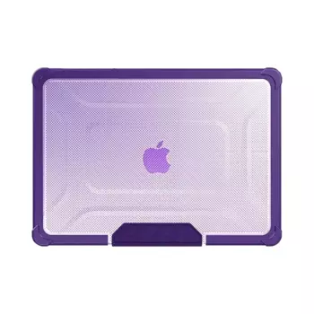 Coque de Protection Renforcée avec Support Apple MacBook Pro Retina 16" M1 Pro / M1 Max (2021) A2485/MacBook Pro 16" M2 Pro/M2 Max (2023) A2780 Violet