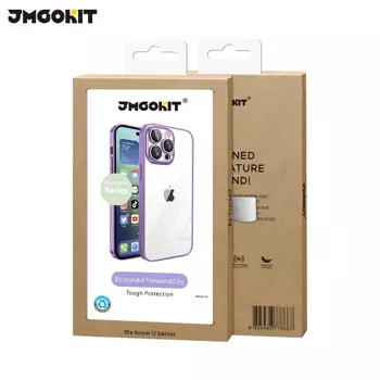 Coque de Protection Crystal Glass JMGOKIT pour Apple iPhone 12 Pro Max Violet