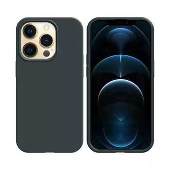 Coque Silicone Compatible pour Apple iPhone 12 / iPhone 12 Pro (#18) Noir