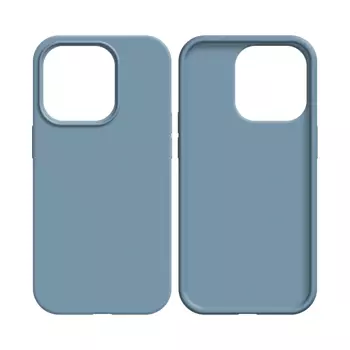 Coque Silicone Compatible pour Apple iPhone 13 (#5) Bleu Acier