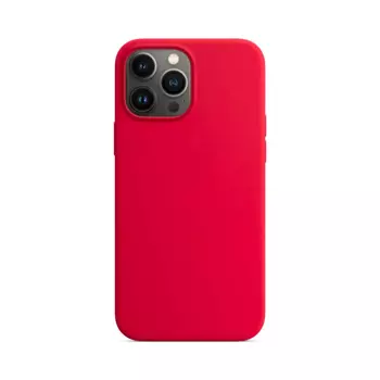 Coque Silicone Compatible pour Apple iPhone 13 Pro Max Rouge