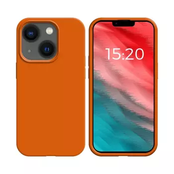 Coque Silicone Compatible pour Apple iPhone 14 (#13) Orange