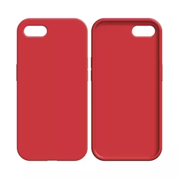 Coque Silicone Compatible pour Apple iPhone 7 / iPhone 8/iPhone SE (2nd Gen)/iPhone SE (3e Gen) (#14) Rouge