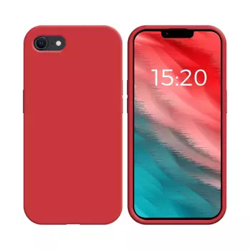 Coque Silicone Compatible pour Apple iPhone 7 / iPhone 8/iPhone SE (2nd Gen)/iPhone SE (3e Gen) (#14) Rouge