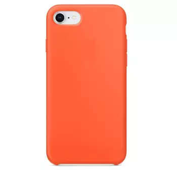 Coque Silicone Compatible pour Apple iPhone 7 / iPhone 8/iPhone SE (2nd Gen) Orange