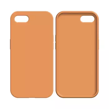 Coque Silicone Compatible pour Apple iPhone 7 / iPhone 8/iPhone SE (2nd Gen)/iPhone SE (3e Gen) (#13) Orange