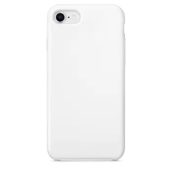 Coque Silicone Compatible pour Apple iPhone 7 / iPhone 8/iPhone SE (2nd Gen) /9 Blanc