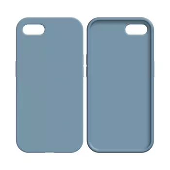 Coque Silicone Compatible pour Apple iPhone 7 / iPhone 8/iPhone SE (2nd Gen)/iPhone SE (3e Gen) (#5) Bleu Acier