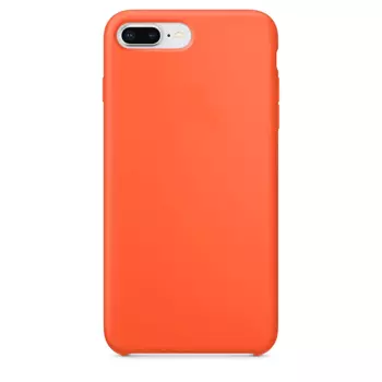 Coque Silicone Compatible pour Apple iPhone 7 Plus / iPhone 8 Plus /2 Orange