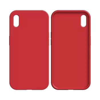 Coque Silicone Compatible pour Apple iPhone X / iPhone XS (#14) Rouge