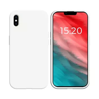 Coque Silicone Compatible pour Apple iPhone X / iPhone XS (#9) Blanc