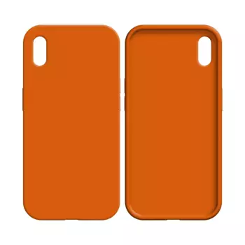 Coque Silicone Compatible pour Apple iPhone XR (#13) Orange