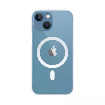 Coque Silicone MagSafe Compatible pour Apple iPhone 13 Mini Transparent