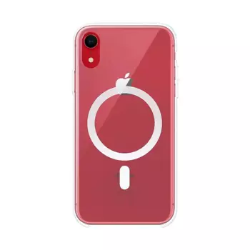 Coque Silicone MagSafe Compatible pour Apple iPhone XR Transparent