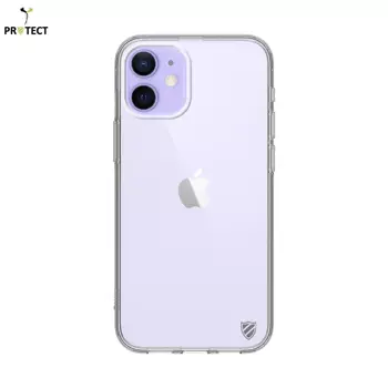 Coque Silicone PROTECT pour Apple iPhone 12 Mini Transparent