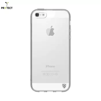 Coque Silicone PROTECT pour Apple iPhone 5 / iPhone 5S/iPhone SE (1er Gen) Transparent