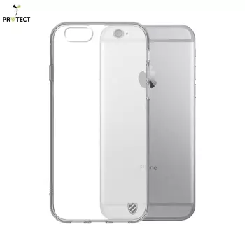 Coque Silicone PROTECT pour Apple iPhone 6 / iPhone 6S Transparent