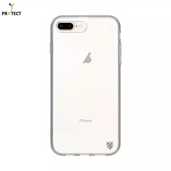 Coque Silicone PROTECT pour Apple iPhone 7 Plus / iPhone 8 Plus Transparent