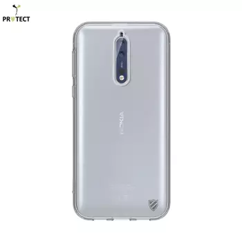 Coque Silicone PROTECT pour Nokia 8 Transparent