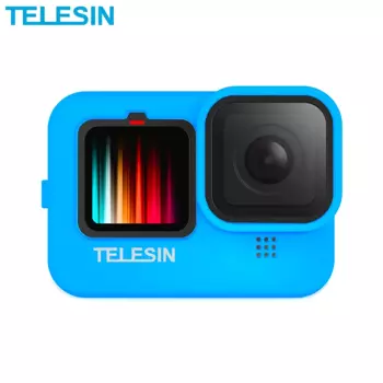 Coque Silicone TELESIN GP-HER-041-BL pour GoPro 11, 10 & 9 Bleu