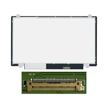 Dalle PC Portable 14.0" Slim HD (1366x768) LCD 60Hz, eDP 30pin Droite, Fixation Haut Bas (NT140WHM-N41 / N140BGE-E33 Rev.C3) Matte