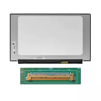 Dalle PC Portable 15.6" Slim FHD (1920x1080) IPS 144Hz 40pin Droite, sans Fixations (LM156LF1F02 / NV156FHM-NY4) Matte