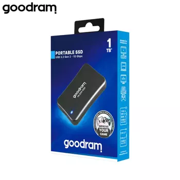 Disque Dur Externe Goodram HL200 SSD 1024GB (avec Câbles USB vers Type-C & Type-C vers Type-C) SSDPR-HL200-01T