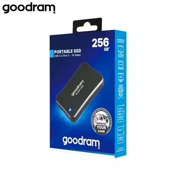 Disque Dur Externe Goodram HL200 SSD 256GB (avec Câbles USB vers Type-C & Type-C vers Type-C) SSDPR-HL200-256