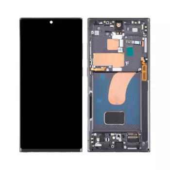 Ecran Tactile Original Refurb avec Châssis Samsung Galaxy S23 Ultra 5G S918 Noir