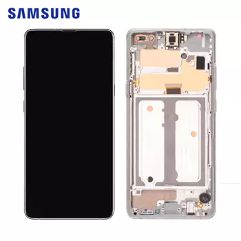 Ecran Tactile Original Samsung Galaxy S10 5G G977 GH82-20442A Crown Silver