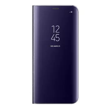 Étui à Rabat Clear View Compatible pour Samsung Galaxy S8 Plus G955 Violet