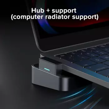 Hub JOYROOM S-H121 J-Cube Multifunctional Docking Station pour MacBook Pro à 4 Ports Thunderbolt 3 (USB-C) Gris
