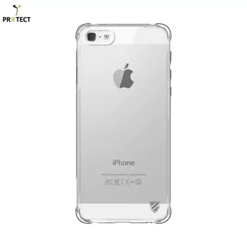 Pack de 10 Coques Silicone Renforcée PROTECT pour Apple iPhone 5 / iPhone 5S/iPhone SE (1er Gen) Bulk Transparent