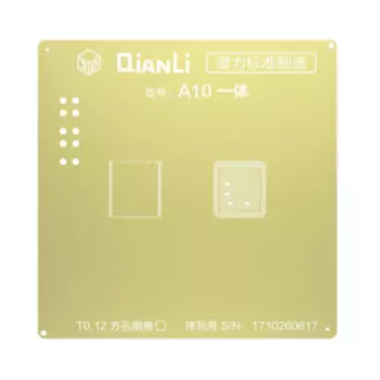Pochoir Rebillage 3D QianLi pour Apple iPhone 7 CPU A10 Or