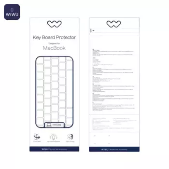 Protection Clavier TPU Wiwu pour MacBook Pro 13" (A1706 A1989 A2159 Touch Bar) & MacBook Pro 15" (A1707 A1990 Touch Bar) Transparent