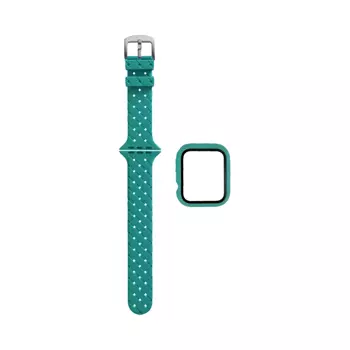 Protection Silicone pour Apple Watch 41mm avec Bracelet Boucle (9) Bleu Clair