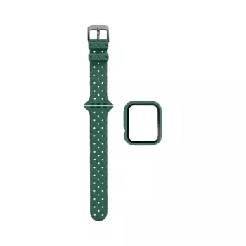 Protection Silicone pour Apple Watch 45mm avec Bracelet Boucle (13) Gris