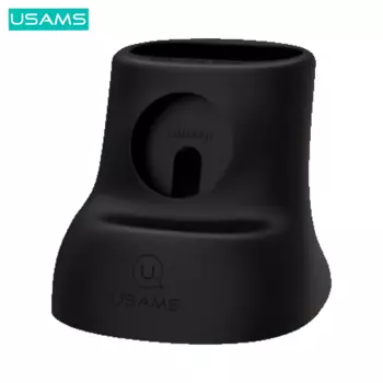 Support Silicone Usams US-ZJ051 pour Pad de Charge Apple Watch & AirPods Noir