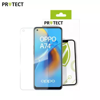 Verre Trempé Classique PROTECT pour OPPO A74 4G Transparent