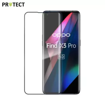 Verre Trempé Intégral PROTECT pour OPPO Find X3 Pro Noir