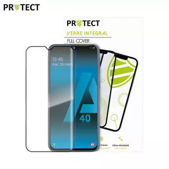 Verre Trempé Intégral PROTECT pour Samsung Galaxy A40 A405 Noir
