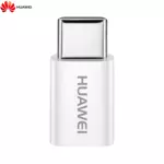 Adaptateur OTG Micro USB Femelle vers Type-C Mâle Huawei 4071259 AP52 Blanc