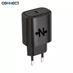 Chargeur Secteur Type-C CONNECT PD 3.0 20W Noir