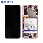 Bloc Complet Assemblé Samsung Galaxy S21 5G G991 GH82-24716D/GH82-24718D Phantom Pink