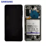 Bloc Complet Assemblé Samsung Galaxy S21 5G G991 GH82-24716C/GH82-24718C Phantom White