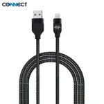 Câble Data USB vers Lightning CONNECT MC-CLN8 Nylon Tressé (2m) Noir