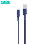 Câble Data USB vers Lightning Usams SJ500USB03 US-SJ500 U68 2A (1m) Bleu