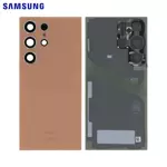 Cache Arrière Original Samsung Galaxy S24 Ultra 5G S928 GH82-33349G Titanium Orange