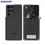 Cache Arrière Samsung Galaxy S21 Ultra 5G G998 GH82-24499A Phantom Black